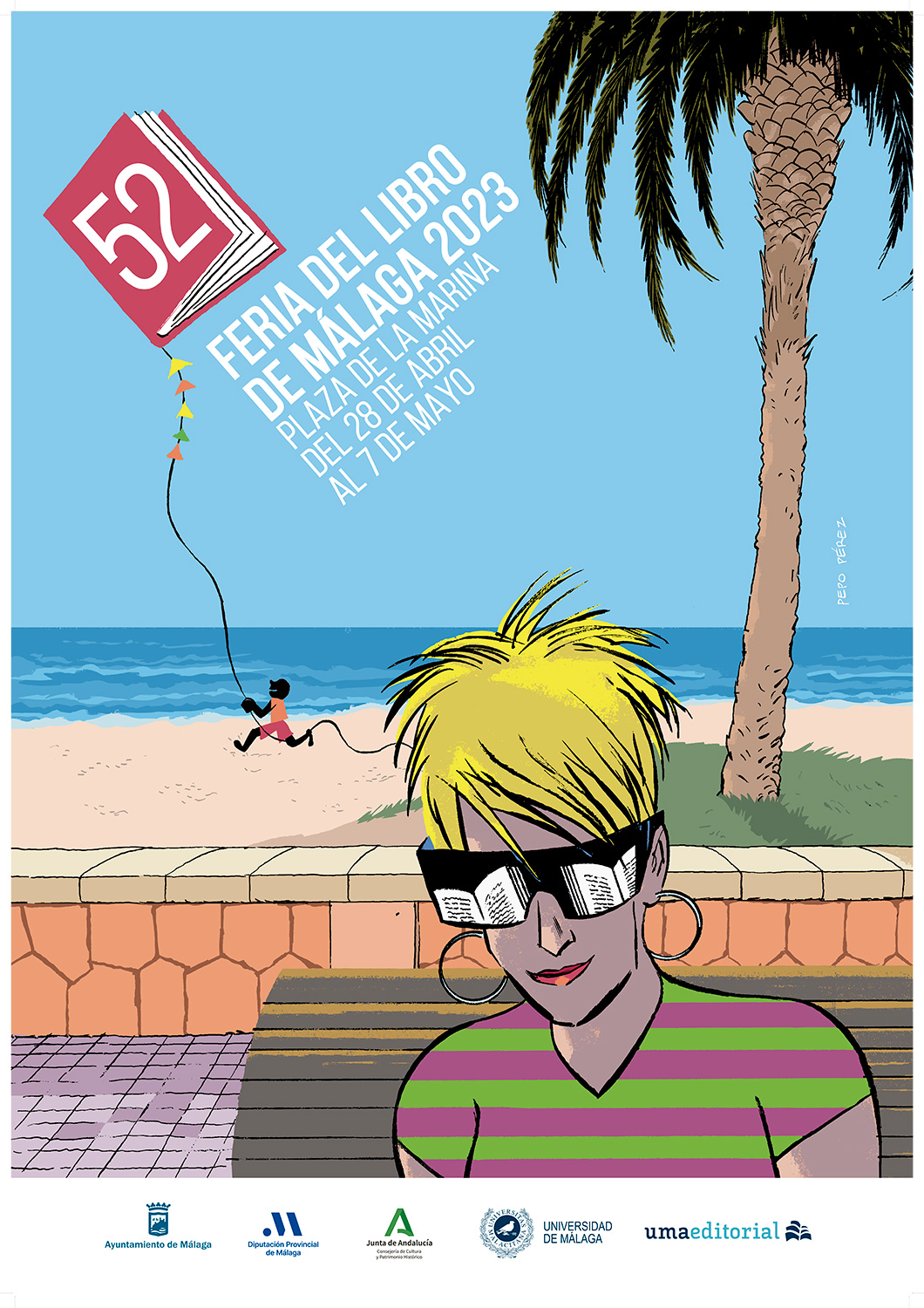 cartel feria libro malaga 2023