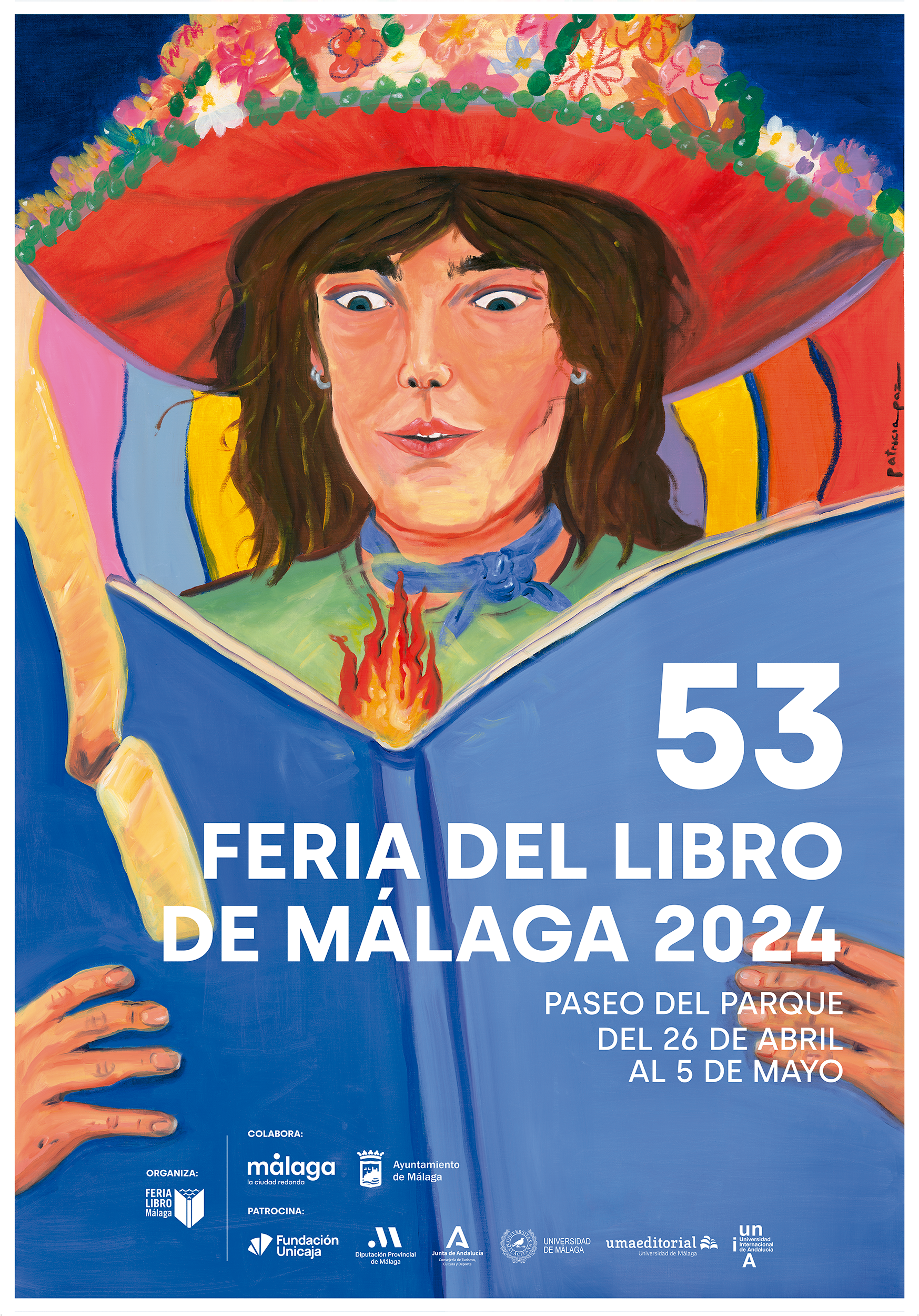 cartel feria libro málaga 2024