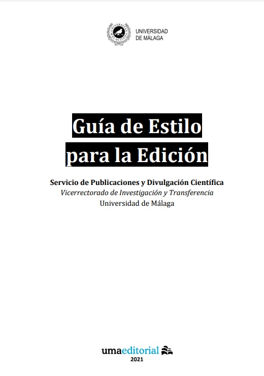Portada Guía Estilo Edición UMA Editorial