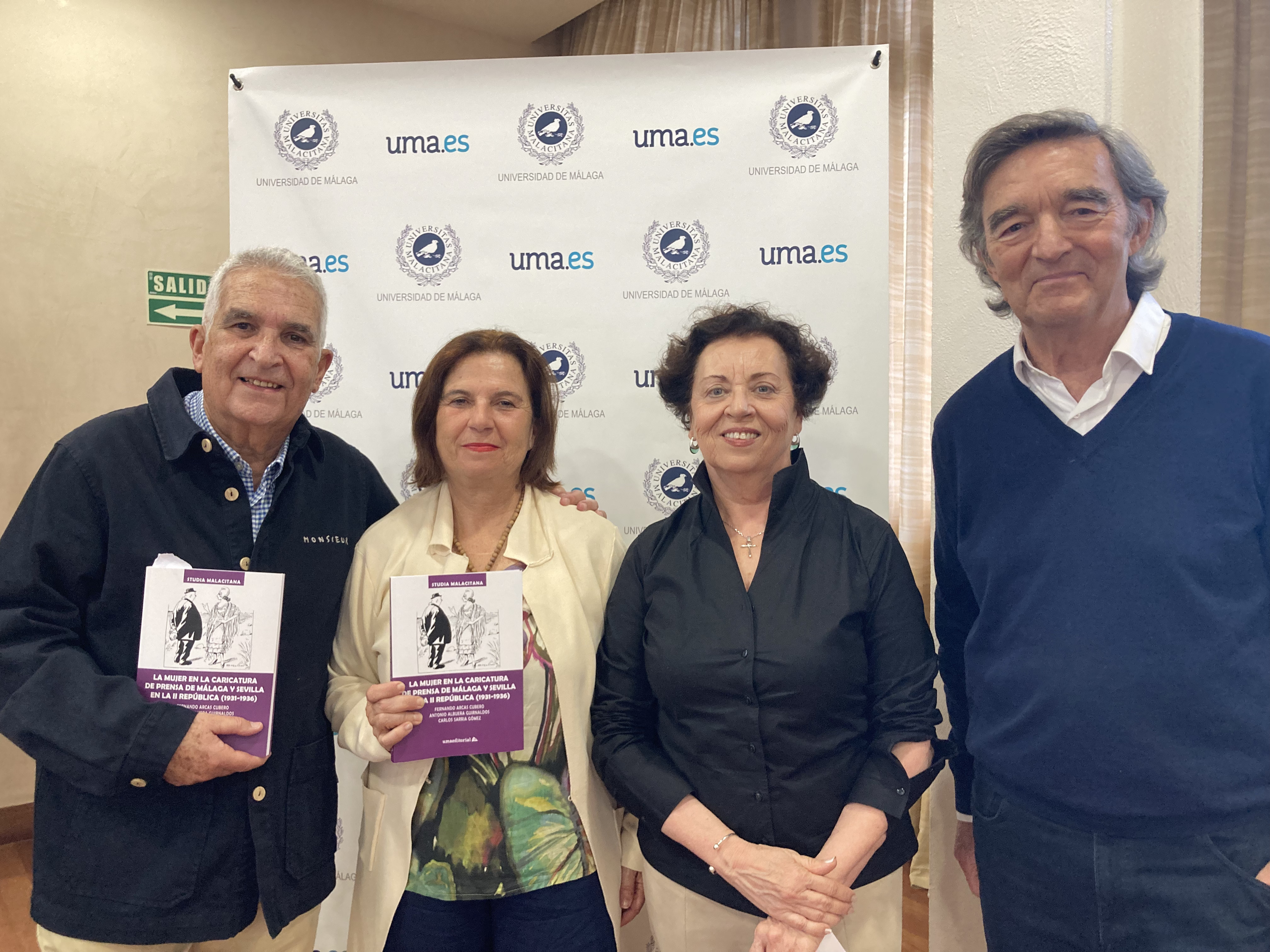 presentación libro mujer caricatura