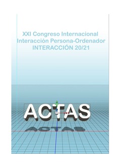 XXI Congreso Internacional Persona-Ordenador. Interacción 20/21. ACTAS