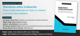 Presentación del libro 'Narrativas sobre Evaluación. Voces implicadas para re-visar, re-conocer y re-crear otros caminos''