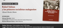 Presentación del libro 'Rafael Salinas y los primeros socialistas malagueños'
