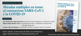 Presentación del libro 'Miradas múltiples en torno al coronavirus SARS-CoV-2 y la COVID-19'