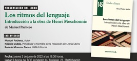 Presentación del libro 'Los ritmos del lenguaje: introducción a la obra de Henri Meschonnic'