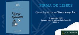 Firma del libro 'Pájaros Enjaulados', de Yohana Anaya Ruiz