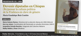 Presentación del libro 'Devenir diputadas en Chiapas' en UAM-X