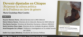 Presentación del libro 'Devenir diputadas en Chiapas' en UNICACH