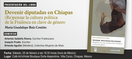 Presentación del libro 'Devenir diputadas en Chiapas' en Café Art's