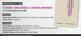 Presentación del libro 'Ciento cincuenta y cuatro poemas de Cavafis'