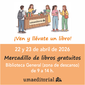 UMA Editorial conmemora el Día del Libro con un mercadillo de libros gratuitos